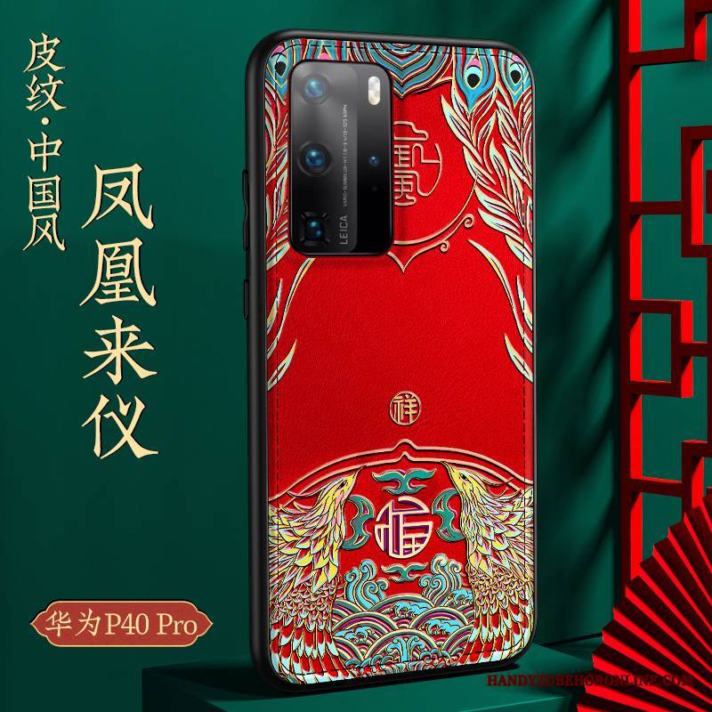 Huawei P40 Pro All Inclusive Niebieski Tendencja Cienkie Futerał Jakość Czerwony Netto