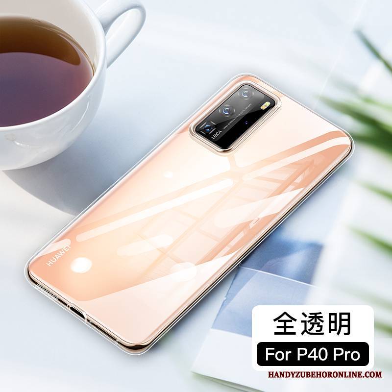 Huawei P40 Pro Czerwony Netto Silikonowe Nowy Cienkie Futerał Etui Na Telefon Anti-fall