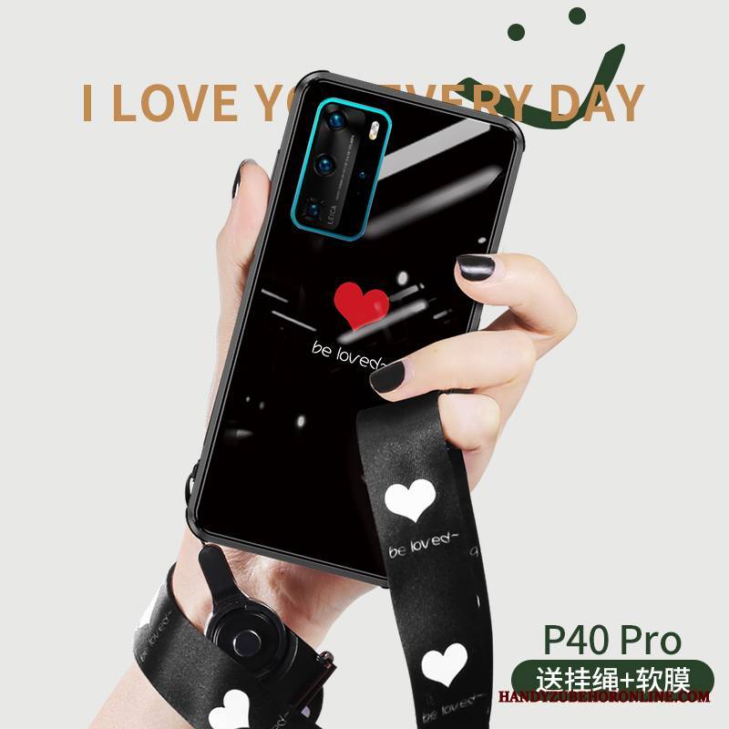 Huawei P40 Pro Futerał Ochraniacz Miłość Proste All Inclusive Biały Silikonowe Etui