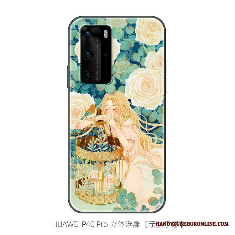 Huawei P40 Pro Futerał Oryginalny Anti-fall Modna Marka Nubuku All Inclusive Osobowość Miękki