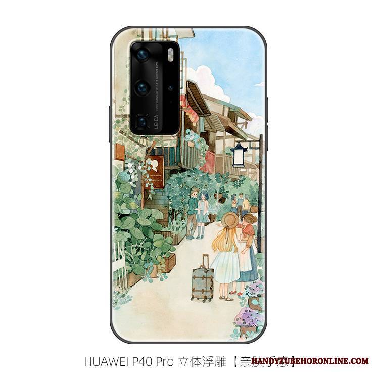 Huawei P40 Pro Futerał Oryginalny Anti-fall Modna Marka Nubuku All Inclusive Osobowość Miękki