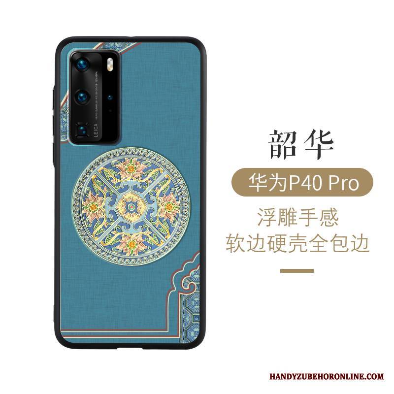 Huawei P40 Pro Futerał Wiatr Etui Osobowość Cienkie Ochraniacz Relief Etui Na Telefon