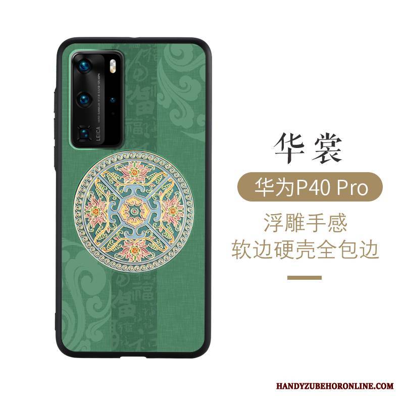 Huawei P40 Pro Futerał Wiatr Etui Osobowość Cienkie Ochraniacz Relief Etui Na Telefon