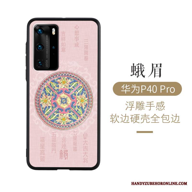 Huawei P40 Pro Futerał Wiatr Etui Osobowość Cienkie Ochraniacz Relief Etui Na Telefon