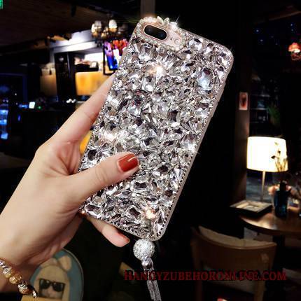 Huawei P8 Lite Futerał Biały All Inclusive Kreatywne Czarny Młodzież Rhinestone Silikonowe