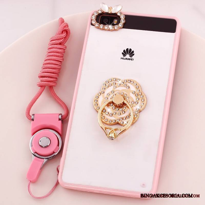 Huawei P8 Lite Wiszące Ozdoby Etui Anti-fall Rhinestone Telefon Komórkowy Młodzież Futerał