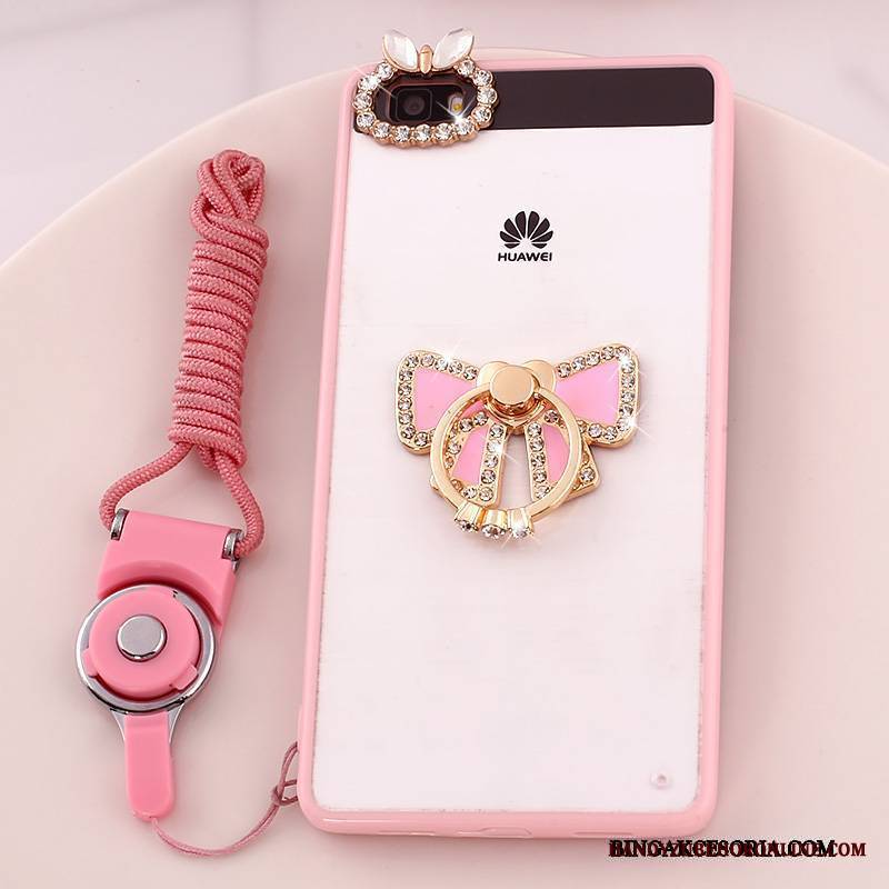 Huawei P8 Lite Wiszące Ozdoby Etui Anti-fall Rhinestone Telefon Komórkowy Młodzież Futerał