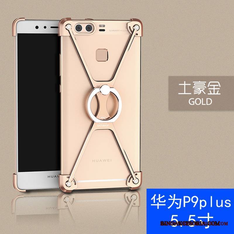 Huawei P9 Plus Granica Metal Kreatywne Anti-fall Futerał Ring Trudno