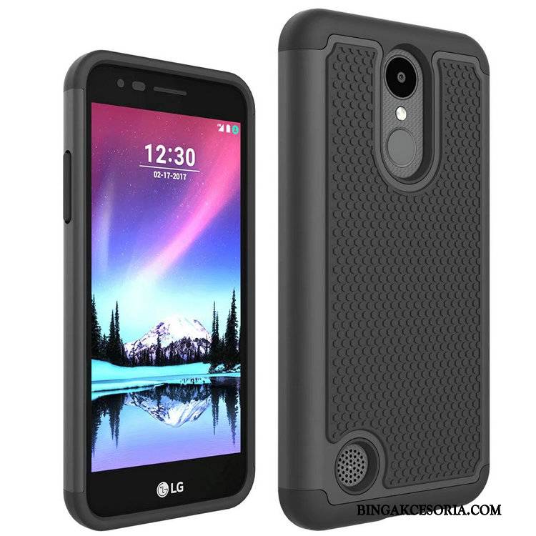 Lg K4 2017 Anti-fall Etui Na Telefon Purpurowy Wzór Telefon Komórkowy Futerał Ochraniacz