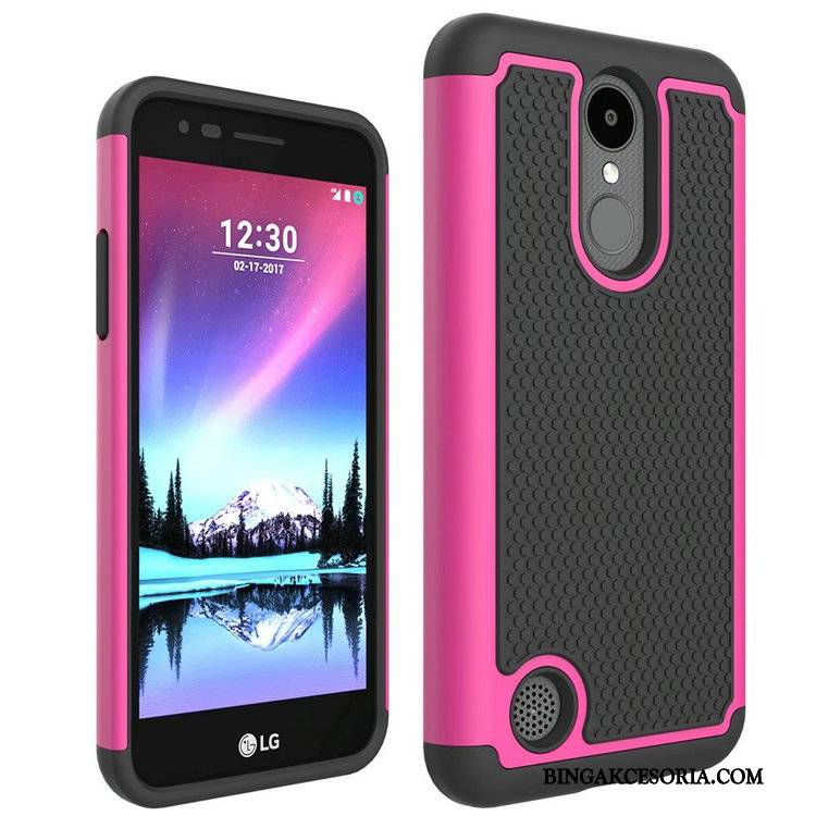 Lg K4 2017 Anti-fall Etui Na Telefon Purpurowy Wzór Telefon Komórkowy Futerał Ochraniacz