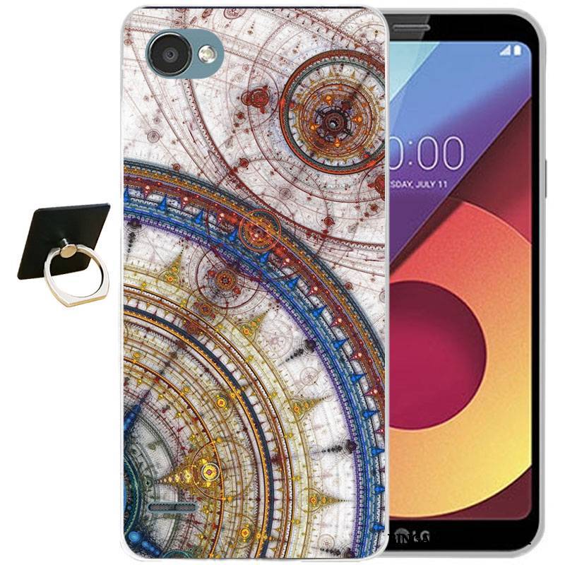 Lg Q6 Futerał Kolor Etui Na Telefon Kreskówka Ochraniacz Relief Anti-fall Silikonowe