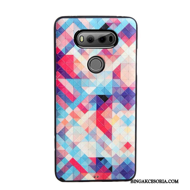 Lg V20 Relief Telefon Komórkowy Etui Anti-fall Futerał Kolor Wiszące Ozdoby