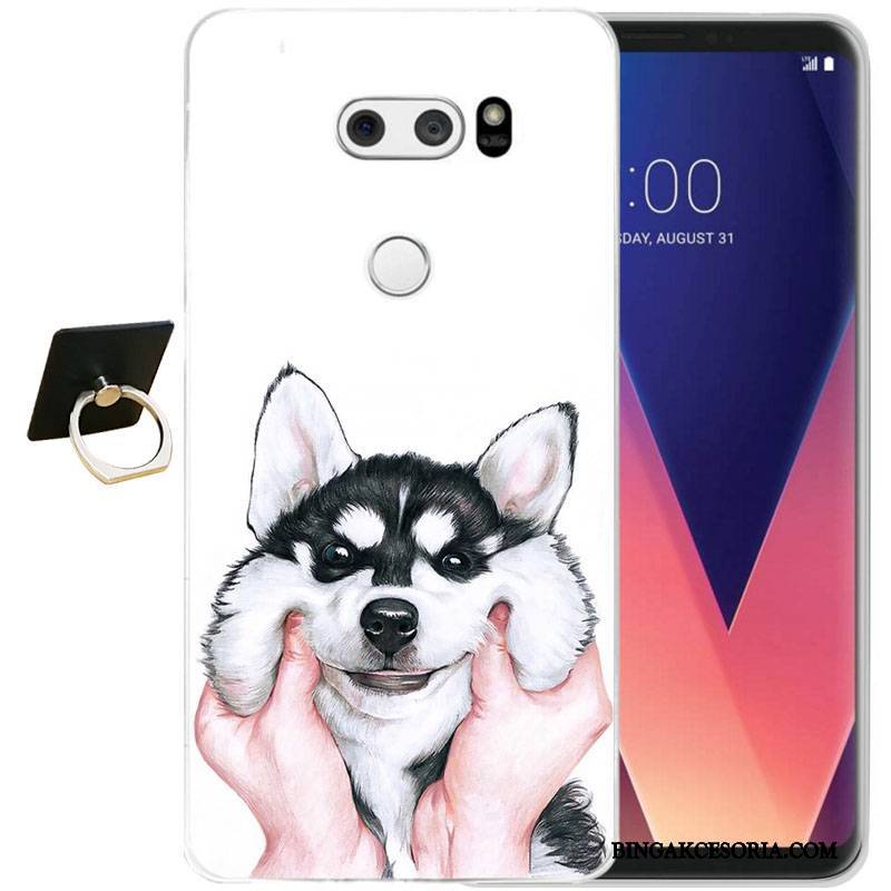 Lg V30 All Inclusive Etui Na Telefon Moda Relief Silikonowe Ochraniacz Futerał