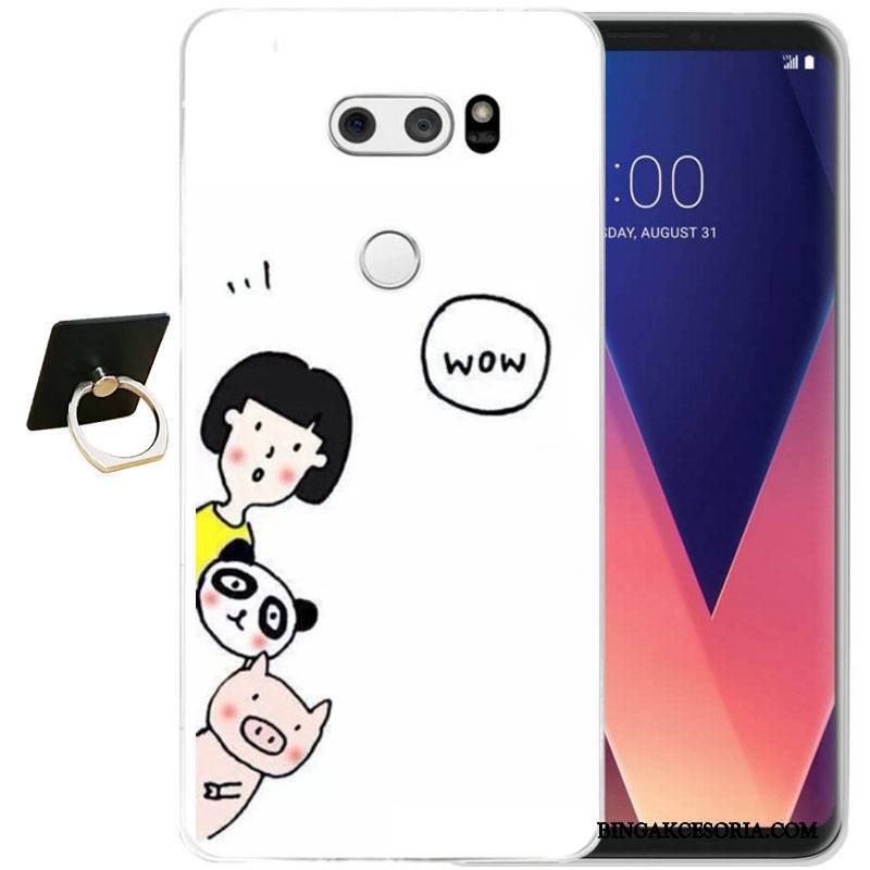 Lg V30 All Inclusive Etui Na Telefon Moda Relief Silikonowe Ochraniacz Futerał