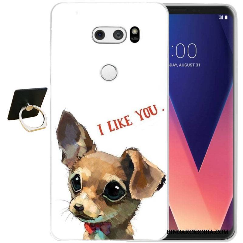 Lg V30 All Inclusive Etui Na Telefon Moda Relief Silikonowe Ochraniacz Futerał