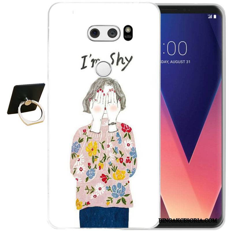 Lg V30 All Inclusive Etui Na Telefon Moda Relief Silikonowe Ochraniacz Futerał