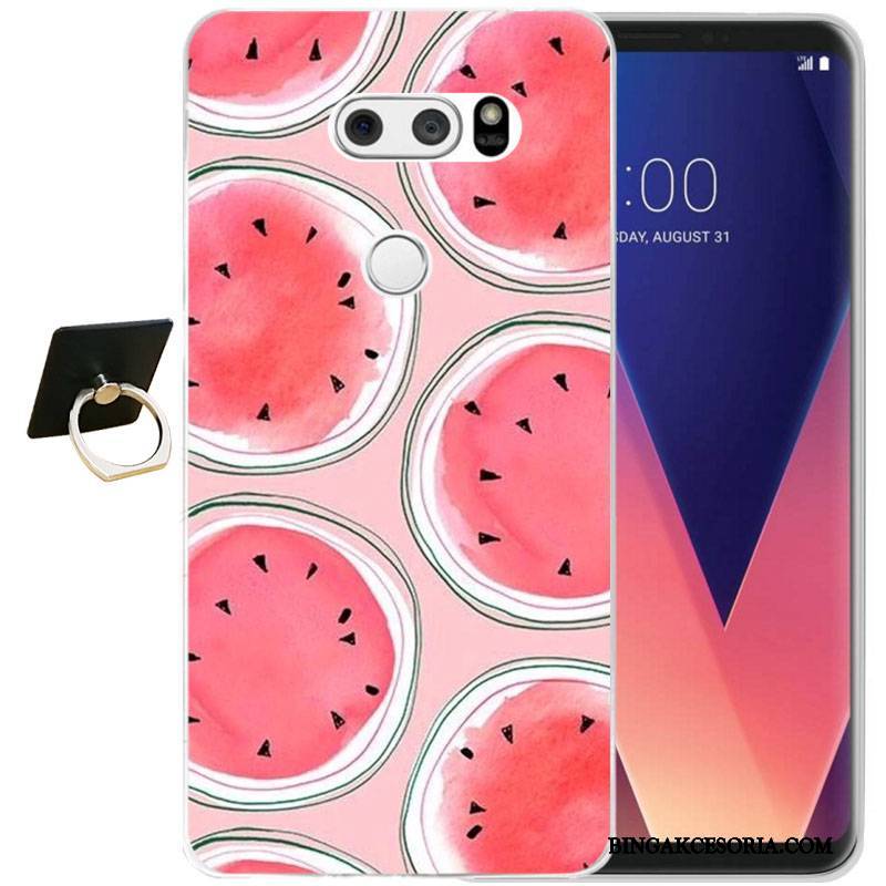 Lg V30 All Inclusive Etui Na Telefon Moda Relief Silikonowe Ochraniacz Futerał