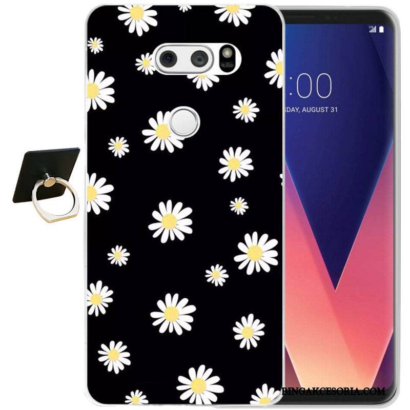 Lg V30 All Inclusive Etui Na Telefon Moda Relief Silikonowe Ochraniacz Futerał