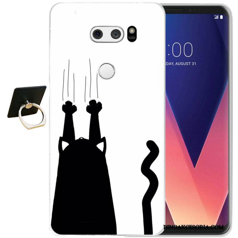 Lg V30 All Inclusive Etui Na Telefon Moda Relief Silikonowe Ochraniacz Futerał