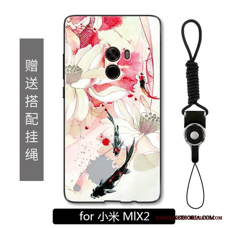 Mi Mix 2 Anti-fall Futerał Atrament Etui All Inclusive Chiński Styl Moda