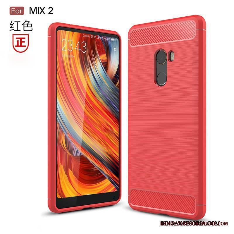 Mi Mix 2 Futerał Szary Miękki Etui Na Telefon Mały Silikonowe All Inclusive Anti-fall