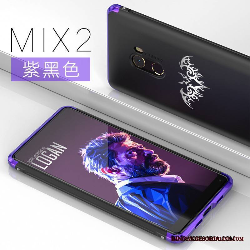 Mi Mix 2 Futerał Tendencja Ochraniacz Metal Nubuku Jasny Etui Na Telefon Trudno