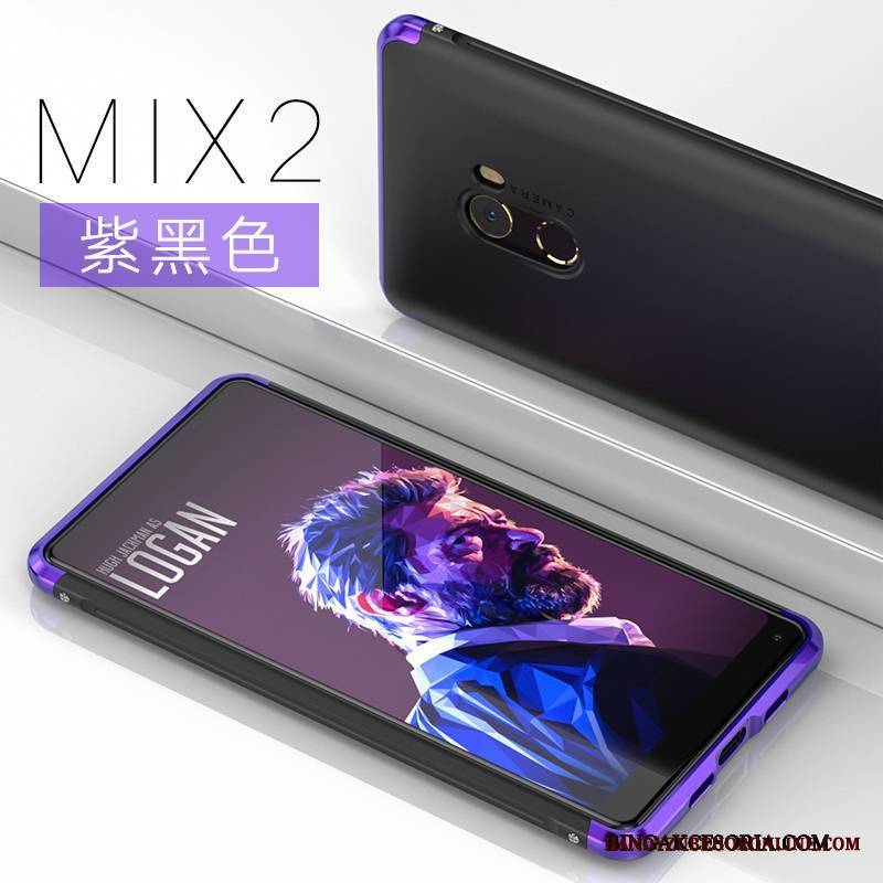 Mi Mix 2 Futerał Tendencja Ochraniacz Metal Nubuku Jasny Etui Na Telefon Trudno