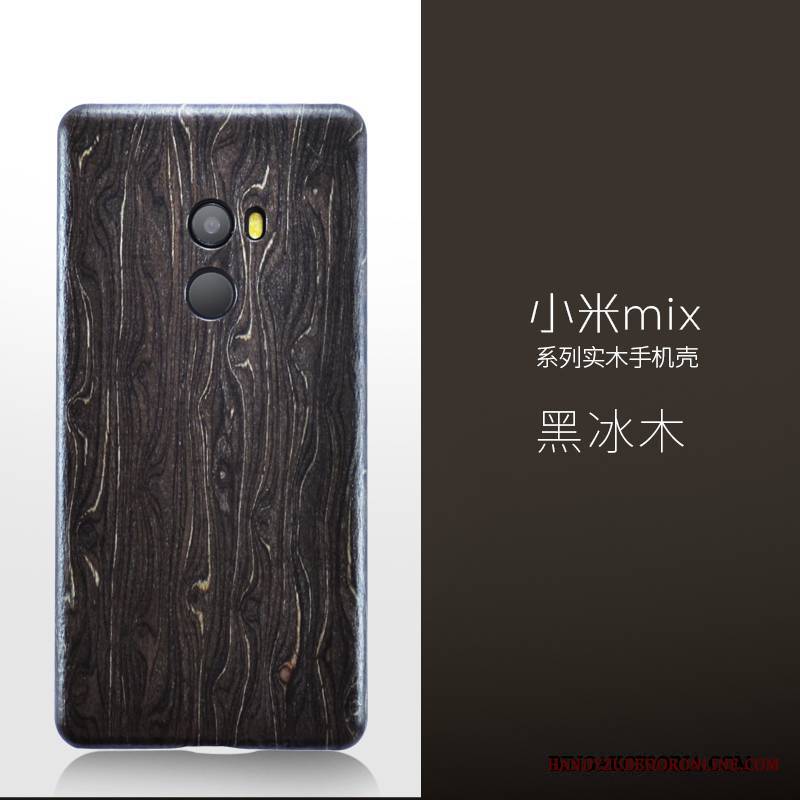 Mi Mix 2 Ochraniacz Z Litego Drewna All Inclusive Futerał Cienkie Etui Etui Na Telefon