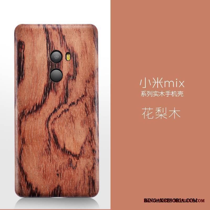 Mi Mix 2 Ochraniacz Z Litego Drewna All Inclusive Futerał Cienkie Etui Etui Na Telefon