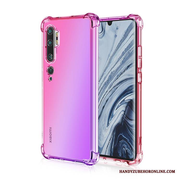 Mi Note 10 Futerał Różowe Anti-fall Etui Balon All Inclusive Tęcza Silikonowe