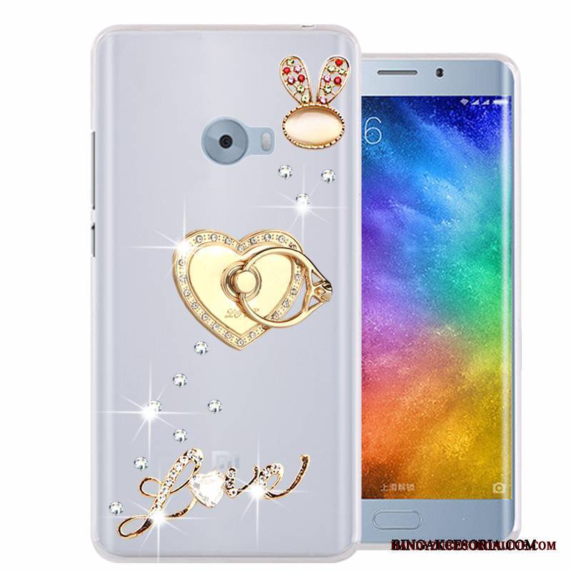 Mi Note 2 Ochraniacz Miękki Rhinestone Telefon Komórkowy All Inclusive Różowe Futerał