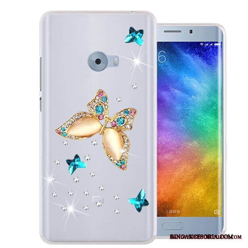 Mi Note 2 Ochraniacz Miękki Rhinestone Telefon Komórkowy All Inclusive Różowe Futerał