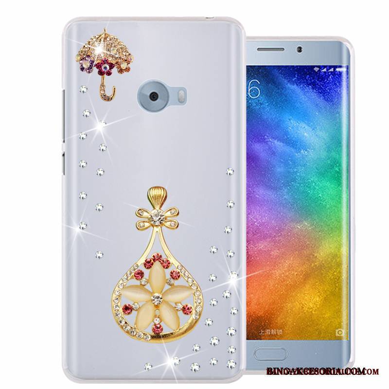 Mi Note 2 Ochraniacz Miękki Rhinestone Telefon Komórkowy All Inclusive Różowe Futerał