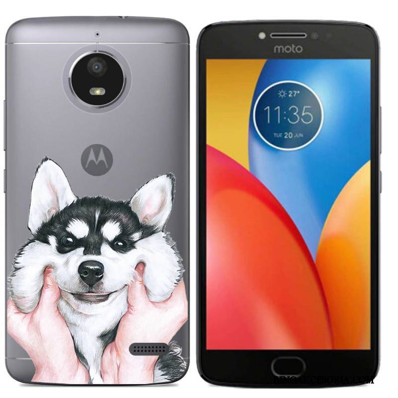 Moto E4 Futerał Kolor All Inclusive Purpurowy Kreskówka Silikonowe Etui Miękki