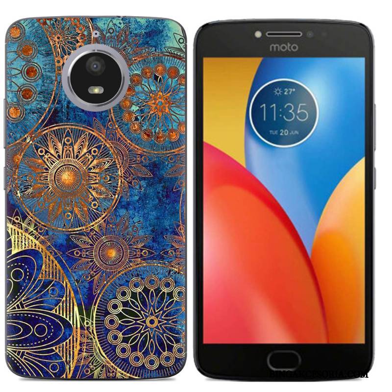 Moto E4 Plus Telefon Komórkowy Kolor Etui Kreatywne Futerał Silikonowe Miękki