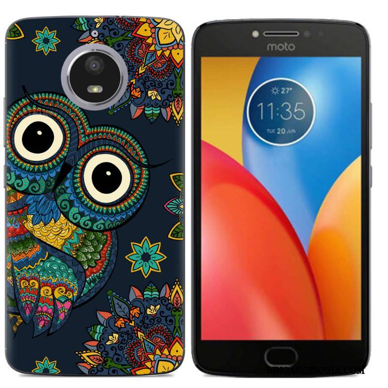 Moto E4 Plus Telefon Komórkowy Kolor Etui Kreatywne Futerał Silikonowe Miękki