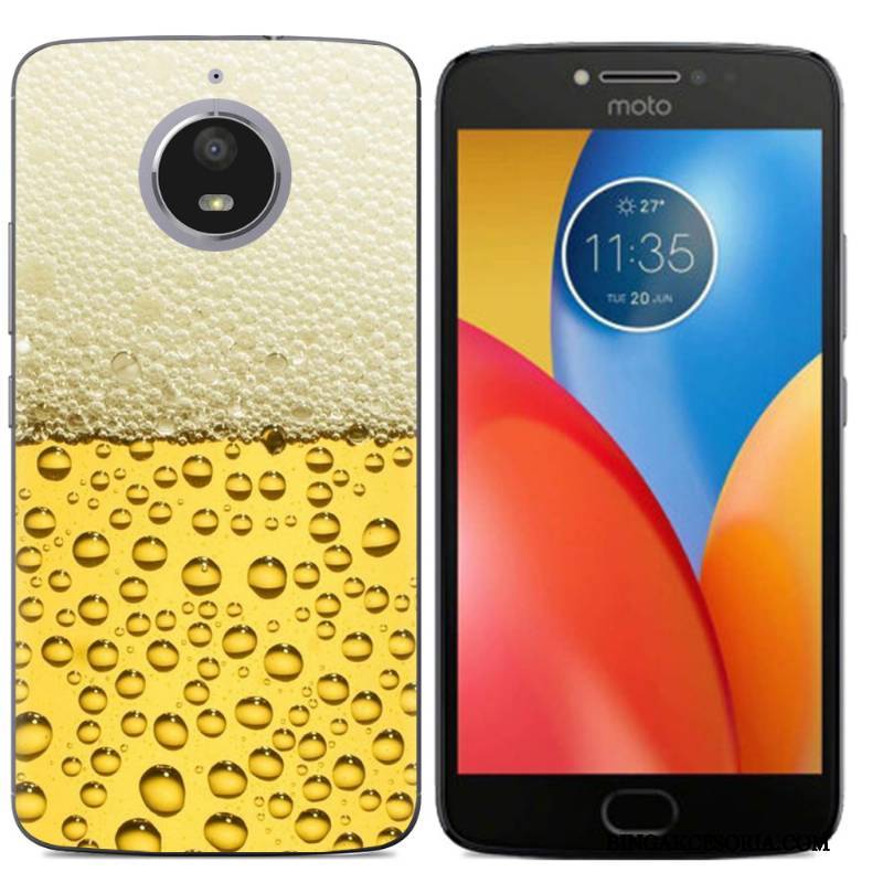 Moto E4 Plus Telefon Komórkowy Kolor Etui Kreatywne Futerał Silikonowe Miękki