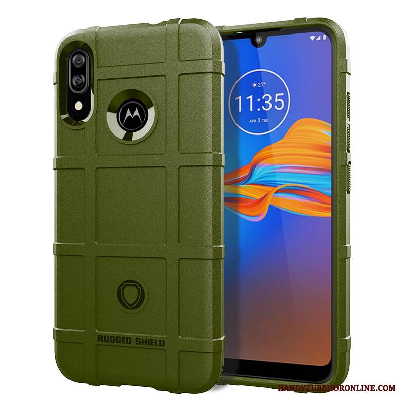 Moto E6 Plus Futerał Etui Na Telefon Ochraniacz Silikonowe Anti-fall Miękki Pu All Inclusive