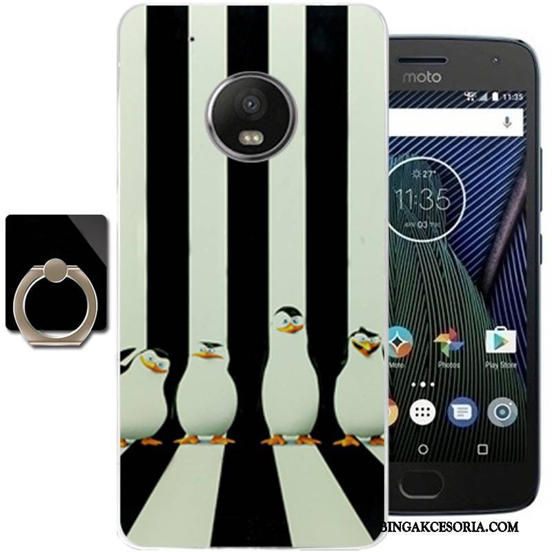 Moto G5 Plus Etui Futerał Miękki Moda Świeży Tendencja Ochraniacz