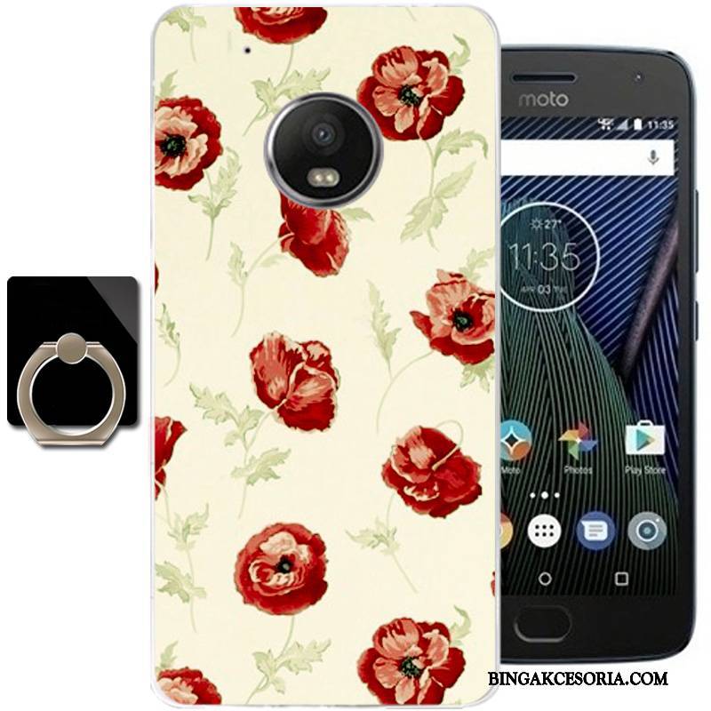 Moto G5 Plus Etui Futerał Miękki Moda Świeży Tendencja Ochraniacz