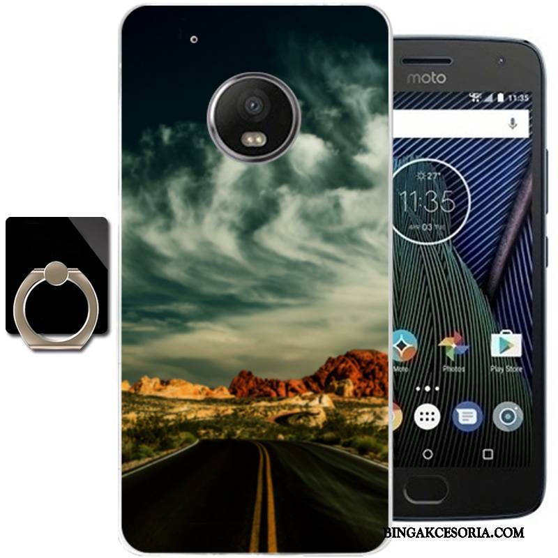 Moto G5 Plus Etui Futerał Miękki Moda Świeży Tendencja Ochraniacz