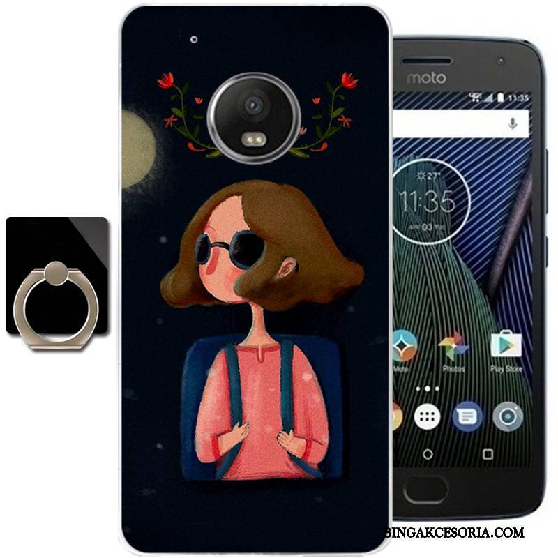 Moto G5 Plus Etui Futerał Miękki Moda Świeży Tendencja Ochraniacz