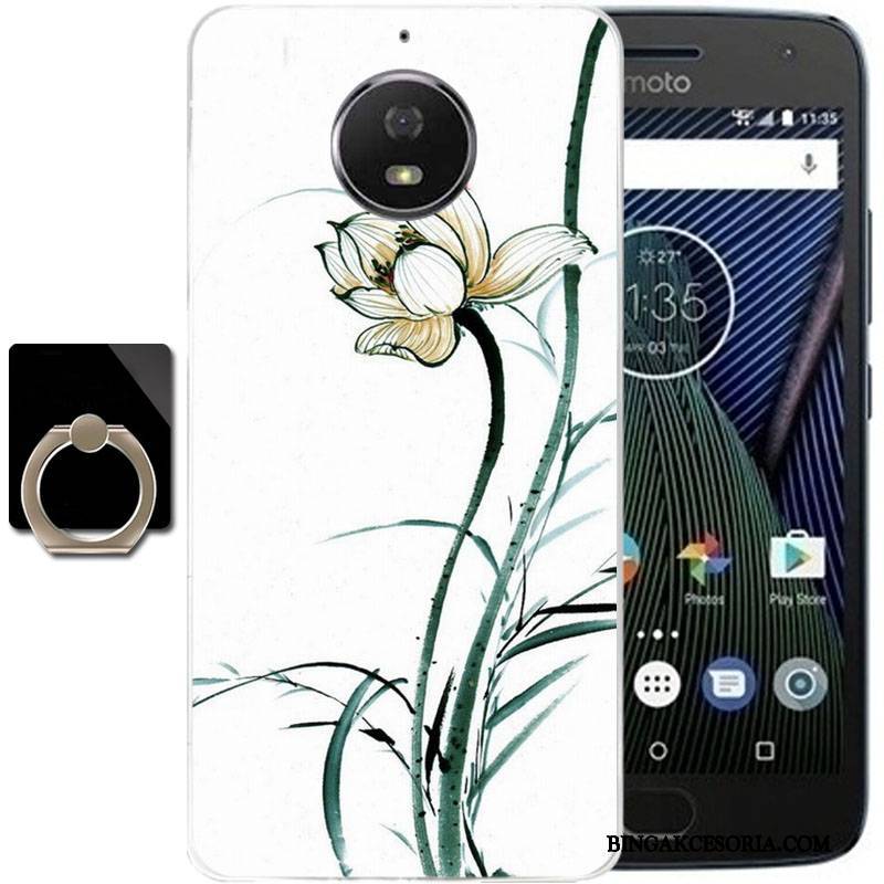 Moto G5s Plus Futerał Świeży Etui Na Telefon All Inclusive Żółty Anti-fall Silikonowe Miękki