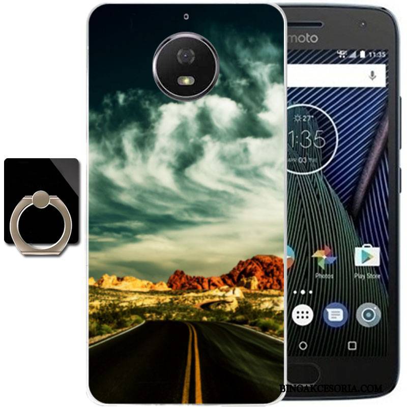 Moto G5s Plus Futerał Świeży Etui Na Telefon All Inclusive Żółty Anti-fall Silikonowe Miękki