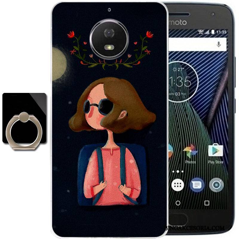 Moto G5s Plus Futerał Świeży Etui Na Telefon All Inclusive Żółty Anti-fall Silikonowe Miękki