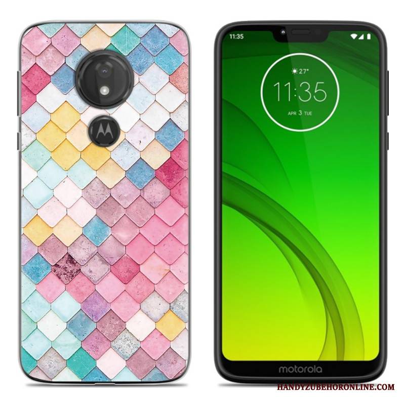 Moto G7 Play Miękki Etui Na Telefon Futerał Czarny Kreatywne Silikonowe Osobowość