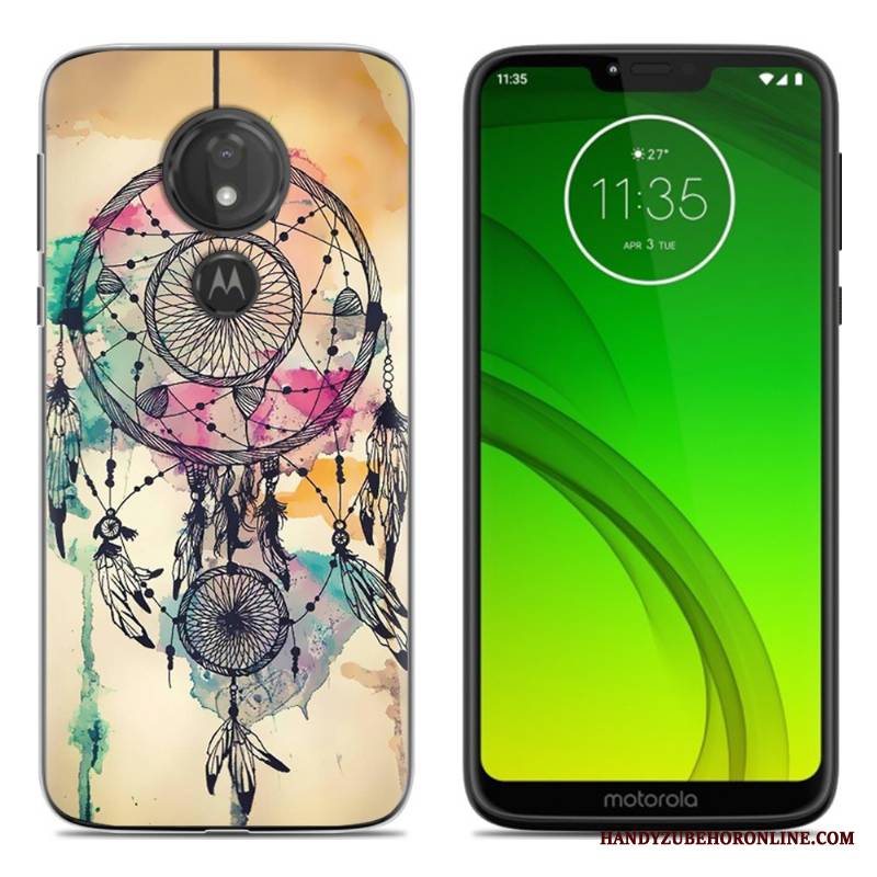 Moto G7 Play Miękki Etui Na Telefon Futerał Czarny Kreatywne Silikonowe Osobowość