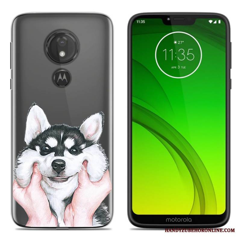 Moto G7 Play Miękki Etui Na Telefon Futerał Czarny Kreatywne Silikonowe Osobowość