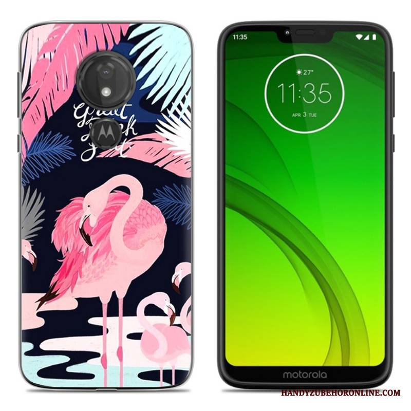 Moto G7 Play Miękki Etui Na Telefon Futerał Czarny Kreatywne Silikonowe Osobowość