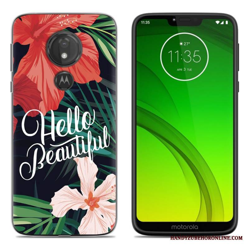 Moto G7 Play Miękki Etui Na Telefon Futerał Czarny Kreatywne Silikonowe Osobowość